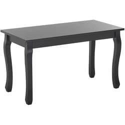 Tavolino da Caffè Rettangolare nero Stile Shabby Chic Gambe Curve Snook