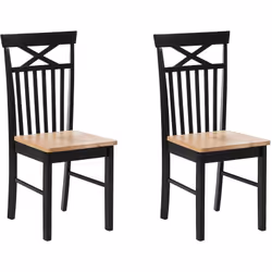 Set di 2 sedie da pranzo dal look classico . Aggiungi al tuo interno questo set di 2 sedie da pranzo. Ogni sedia è realizzata ...
