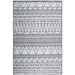 Tappeto nero/grigio 140 x 200 cm Keban