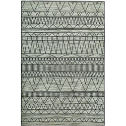 Tappeto nero/grigio 160 x 230 cm Keban