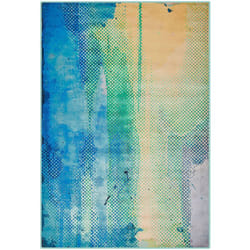 Tappeto blu/verde 160 x 230 cm Susuz