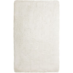 Beliani - Tappeto shaggy rettangolare di color bianco 140 x 200 cm Cide