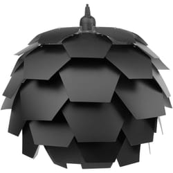 Beliani - Lampadario Moderno in Plastica Nera Design Geometrico a Forma di Fiore Segre