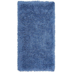 Beliani - Tappeto pelo lungo 80 x 150 cm Blu Cide