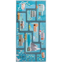 Beliani - Tappeto per bambini motivo stradale 80 x 150 cm Kigi