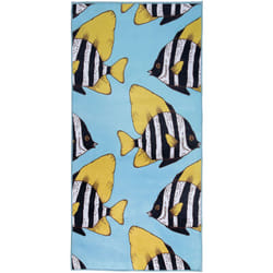 Beliani - Tappeto blu modello 80 x 140 cm Fizme