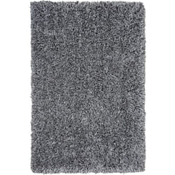 Beliani - Tappeto shaggy color grigio sale e pepe 140 x 200 cm Cide