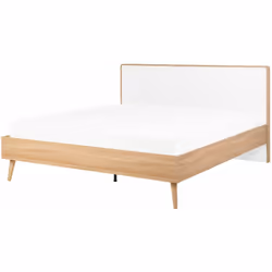 Moderno letto da un design alla moda. Porta lo stile scandinavo in casa con questo letto con rete a doghe. Realizzato in legn ...
