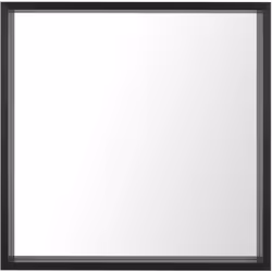 Elegante specchio da un design alla moda. Uno specchio da parete in una moderna cornice, un materiale resistente ecologico. L ...