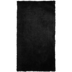 Tappeto shaggy nero 80 x 150 cm Evren