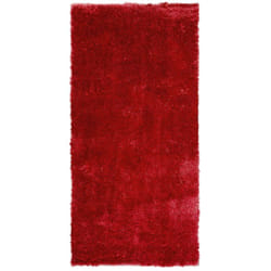 Tappeto shaggy rosso 80 x 150 cm Evren