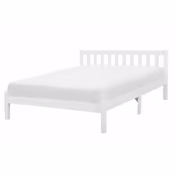 Letto matrimoniale in legno di alta qualità. Questo letto con rete a doghe dal design senza tempo si sposa bene con qualsiasi ...