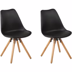 Set di 2 sedie da pranzo eleganti in stile moderno. Questo set di 2 sedie da pranzo porta un tocco minimalista ed elegante a  ...