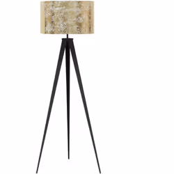 Lampada da terra con base a treppiede. Questa funzionale lampada da pavimento è la scelta ideale per il soggiorno, la camera  ...