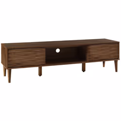 Supporto TV in stile retrò. Con la sua forma semplice e dettagli accattivanti, questo mobile TV in resistente MDF è un accent ...