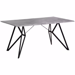 Solido tavolo con piano in MDF. Questo moderno tavolo da pranzo si adatterà perfettamente a ogni interno in stile industriale ...
