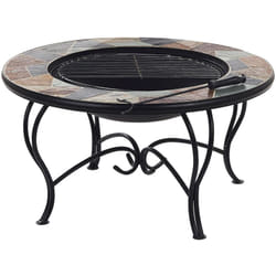 Beliani - Barbecue da Giardino con Gambe in Acciaio con Base Multicolore Rotonda Erebus