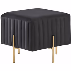 Pouf trendy in tessuto. Aggiungi un po' di eleganza alla tua casa con questo pouf trendy. Grazie al suo design moderno e deli ...