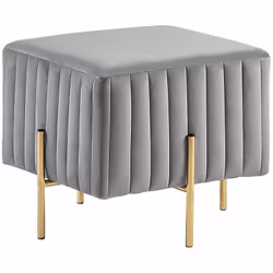 Pouf trendy in tessuto. Aggiungi un po' di lusso alla tua casa con questo pouf trendy. Grazie al suo design moderno e delicat ...