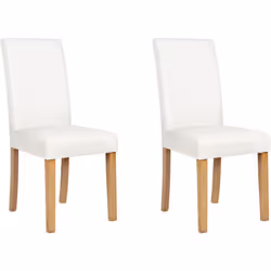 Set di 2 sedie da pranzo dal look classico. Chiaramente ispirate al design scandinavo, queste splendide sedie da pranzo diven ...