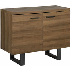 Credenza a 2 ante colore legno scuro Timber