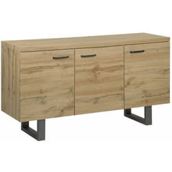 Credenza a 3 ante colore legno naturale Timber