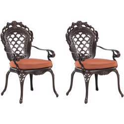 Set di 2 sedie da giardino vintage. Questo splendido set di due sedie dallo stile vintage è la scelta ideale per valorizzare ...