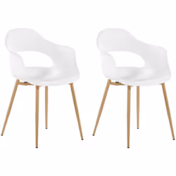 Set di 2 pratiche ed eleganti sedie da pranzo. Un pratico set di due sedie per dare un tocco di novità ai tuoi spazi interni  ...
