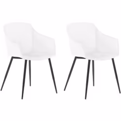 Moderno set di 2 sedie da pranzo per interni ed esterni in . Rinnova i tuoi interni con questo set di 2 sedie da pranzo. È re ...