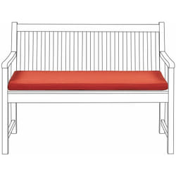 Cuscino Seduta da Panca da Giardino in Poliestere Color Terracotta 120 cm Vivara