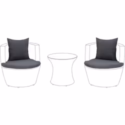 Set di federe aggiuntive per set CAPRI. Un set di federe per cuscini da esterno per rinnovare la qualità degli arredi da este ...