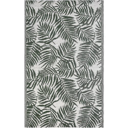 Beliani - Tappeto da Esterno Motivo Foglie di Palma Verde Scuro120 x 180 cm Kota