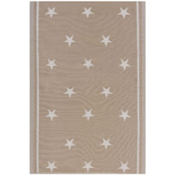 Beliani - Tappeto Sintetico da Esterno Beige 120 x 180 cm con Motivo a Stelle Latur
