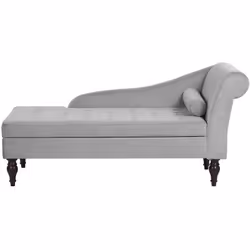 Chaise longue in stile glam in velluto . Aggiungi questa chaise longue funzionale in uno stile glamour. Si abbina bene a un s ...