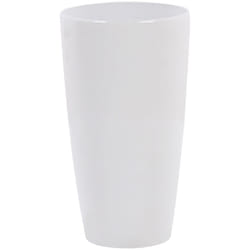 Beliani - Vaso da Fiori Bianco Moderno di Pietra con Fibra di Vetro 32 x 32 x 58 cm Tseria