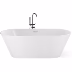 Vasca da bagno in acrilico sanitario. Questa splendida vasca da bagno freestanding diventerà senza dubbio il fulcro del tuo b ...