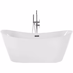 Elegante vasca ovale a libera installazione. Questa lussuosa vasca indipendente renderà ancora più elegante il tuo bagno. Car ...