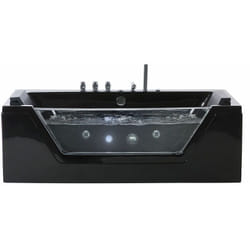 Vasca Idromassaggio in Acrilico Sanitario Nero con led 150 cm Samana