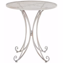 Tavolino da esterno dal design vintage. Questo tavolo da bistrot pieghevole in ferro è perfetto per un piccolo balcone o una ...