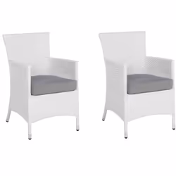 Set di 2 sedie in rattan da esterno. Rinnova ogni spazio esterno con queste eleganti poltrone da giardino con braccioli ergon ...