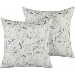 Set di 2 cuscini Decorativi Motivo Floreale Beige Retró 45 x 45 cm Arbor