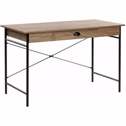 Scrivania stile Industrial con cassetto. Questa scrivania in stile Industrial progettata con cornice incrociata è un ottimo c ...
