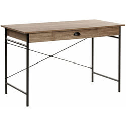 Scrivania in legno scuro/nero 120x60 cm Casco