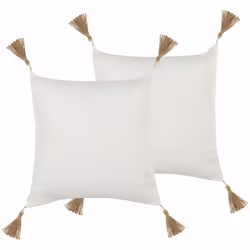 Coppia di cuscini in pizzo con frange. Originale e raffinato questo set di 2 cuscini decorativi, è ciò che stavi cercando. È  ...