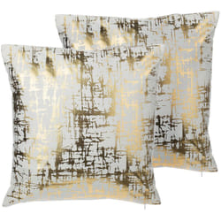 Beliani - Set di 2 cuscini Decorativi Moderni Effetto Crackle Dorato 45 x 45 cm Gardenia