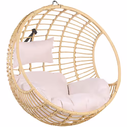 Sedia a dondolo sospesa senza supporto per uso interno ed esterno. Apri le porte al comfort con questa sedia a sospensione. R ...