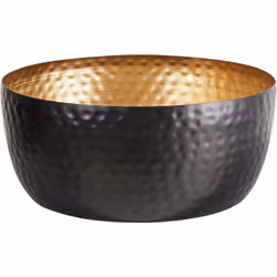 Ciotola glamour in colore nero e oro. Dona ai tuoi interni un po' di look industriale con quest'accessorio davvero particolar ...