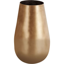 Beliani - Vaso di Fiori Decorativo in Metallo Dorato 27 cm Impermeabile Moderno Katchal