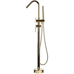 Miscelatore per Vasca da Bagno Freestanding Cromato Oro Design Moderno Victoria
