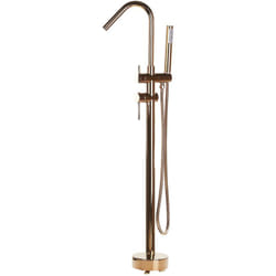 Miscelatore per Vasca da Bagno Freestanding Cromato Rame Design Moderno Victoria